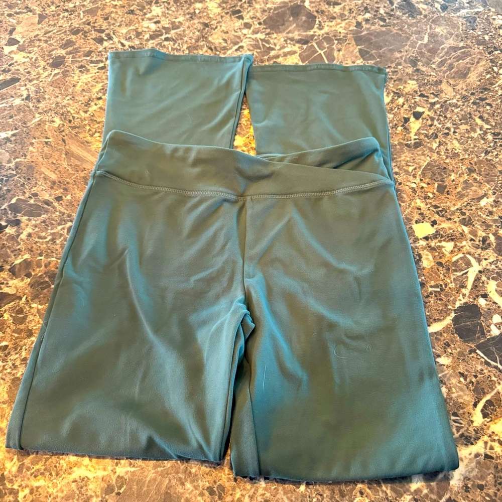 NWOT Thread 4 Thoughts girls teal leggings size 16